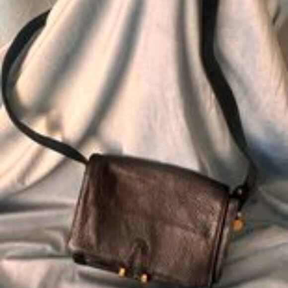 Black Leather, Vintage, Americana By Sharif purse - Picture 3 of 4